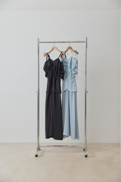 Silky Line Satin Dress